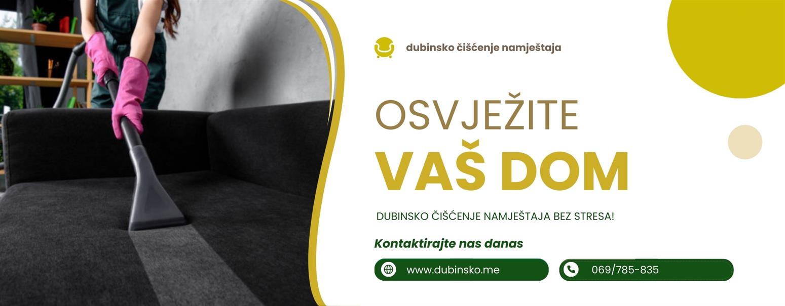 DUBINSKO PRANJE ČIŠĆENJE TAPACIRANOG NAMJEŠTAJA NIKSIC CRNA GORA