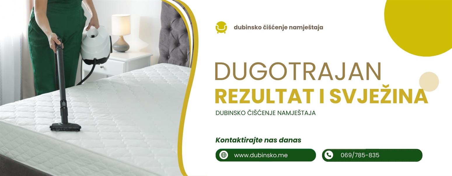 DUBINSKO ČIŠĆENJE TAPACIRANOG NAMJEŠTAJA NIKSIC